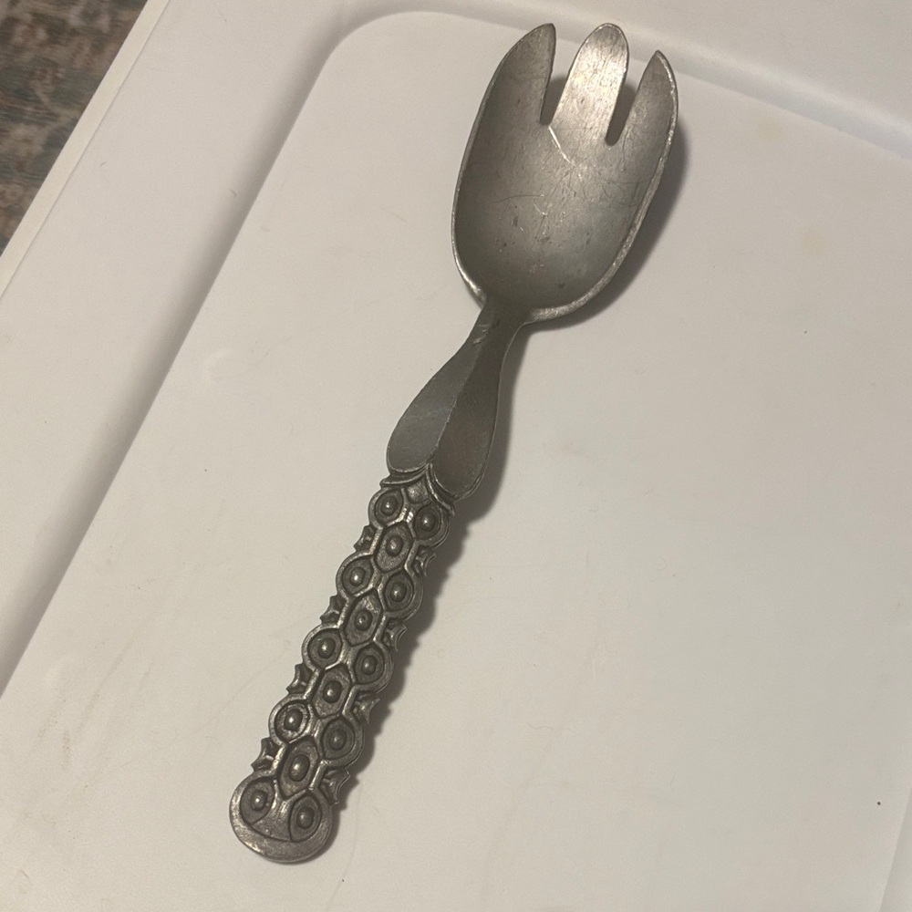 Vintage David Anderson Norway Pewter  Serving Fork